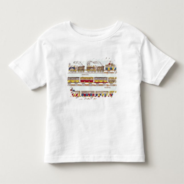 T-shirt Pour Les Tous Petits Voyage de rail en 1845 (Devant)