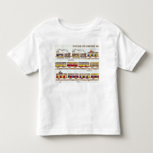 T-shirt Pour Les Tous Petits Voyage de rail en 1845 (Devant)