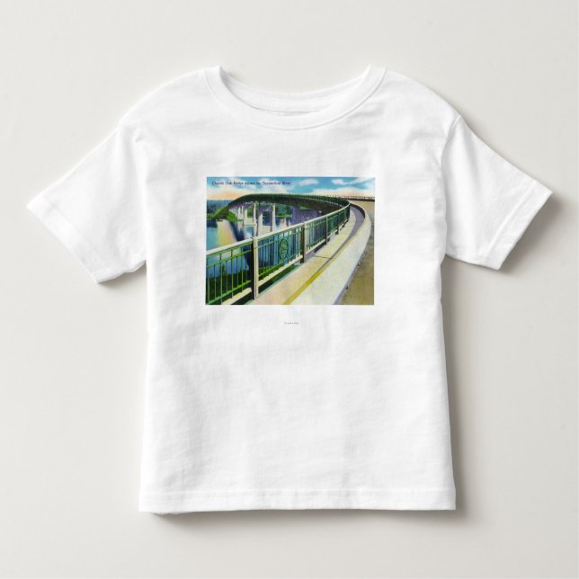 T-shirt Pour Les Tous Petits Vue à travers le fleuve Connecticut (Devant)