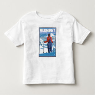 T-shirt Pour Les Tous Petits Vue admirative de VermontSkier