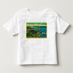 T-shirt Pour Les Tous Petits Vue aérienne de Bremerton et d'arsenal de la