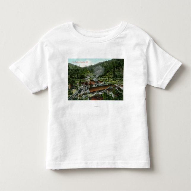 T-shirt Pour Les Tous Petits Vue aérienne de la boîte FactoryLamoine, CA (Devant)