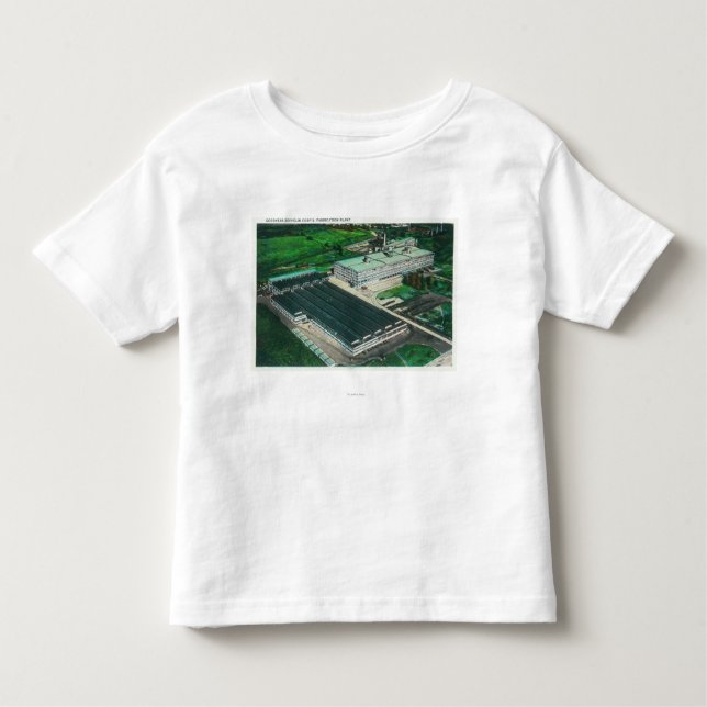 T-shirt Pour Les Tous Petits Vue aérienne de la fabrication de (Devant)