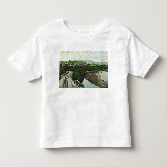 T-shirt Pour Les Tous Petits Vue aérienne de la rivière San Lorenzo (Devant)