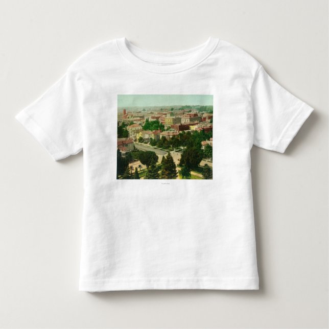 T-shirt Pour Les Tous Petits Vue aérienne de la ville (Devant)