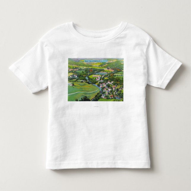 T-shirt Pour Les Tous Petits Vue aérienne de la ville (Devant)