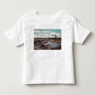 T-shirt Pour Les Tous Petits Vue aérienne de la ville, train TracksNampa,