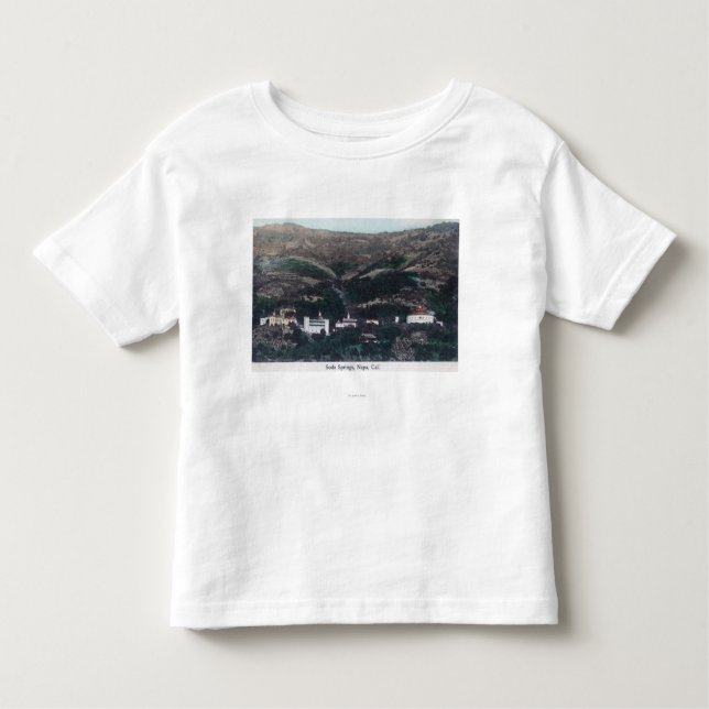 T-shirt Pour Les Tous Petits Vue aérienne de soude SpringsNapa, CA (Devant)