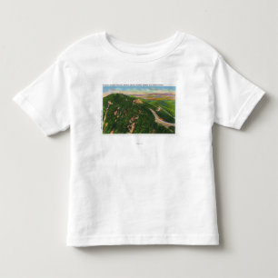 T-shirt Pour Les Tous Petits Vue aérienne d'enrouler Hwy et bâtiment de somme