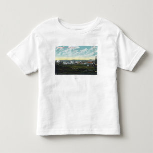 T-shirt Pour Les Tous Petits Vue aérienne d'huile FieldsCoalinga, CA du camp 2