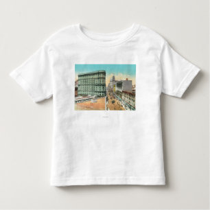 T-shirt Pour Les Tous Petits Vue aérienne du bâtiment d'inondation