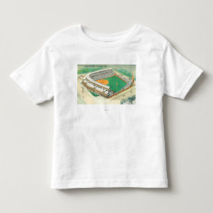 T-shirt Pour Les Tous Petits Vue aérienne du champ de Wrigley # du 3Chicago, I