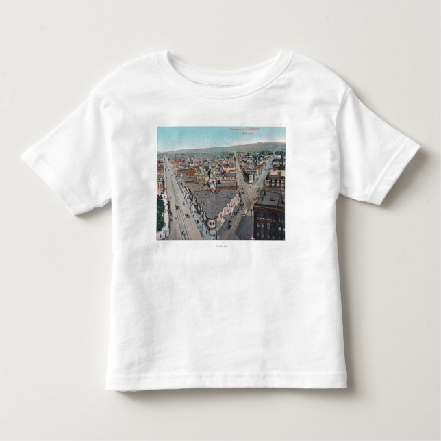 T-shirt Pour Les Tous Petits Vue aérienne du CityOakland, CA (Devant)