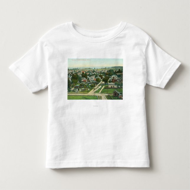 T-shirt Pour Les Tous Petits Vue aérienne du CitySanta Cruz, CA (Devant)