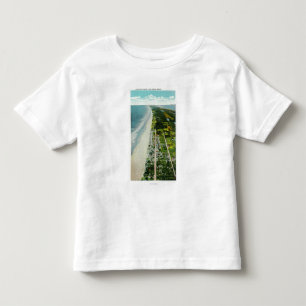 T-shirt Pour Les Tous Petits Vue aérienne du du front de mer
