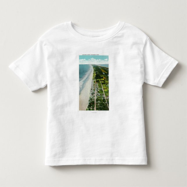 T-shirt Pour Les Tous Petits Vue aérienne du du front de mer (Devant)
