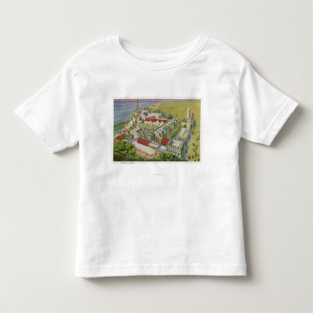 T-shirt Pour Les Tous Petits Vue aérienne du village irlandais (Devant)