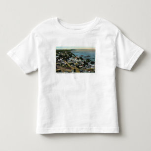 T-shirt Pour Les Tous Petits Vue aérienne orientale de ville de pèlerin