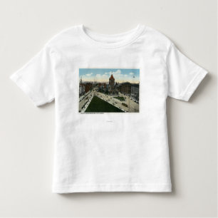T-shirt Pour Les Tous Petits Vue carrée de Copley d'église Trinity