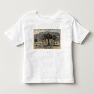 T-shirt Pour Les Tous Petits Vue d'ange de Mt. San Jacinto par des palmiers