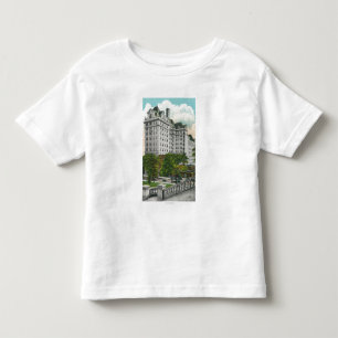T-shirt Pour Les Tous Petits Vue d'approche de capitol de bâtiment du téléphone