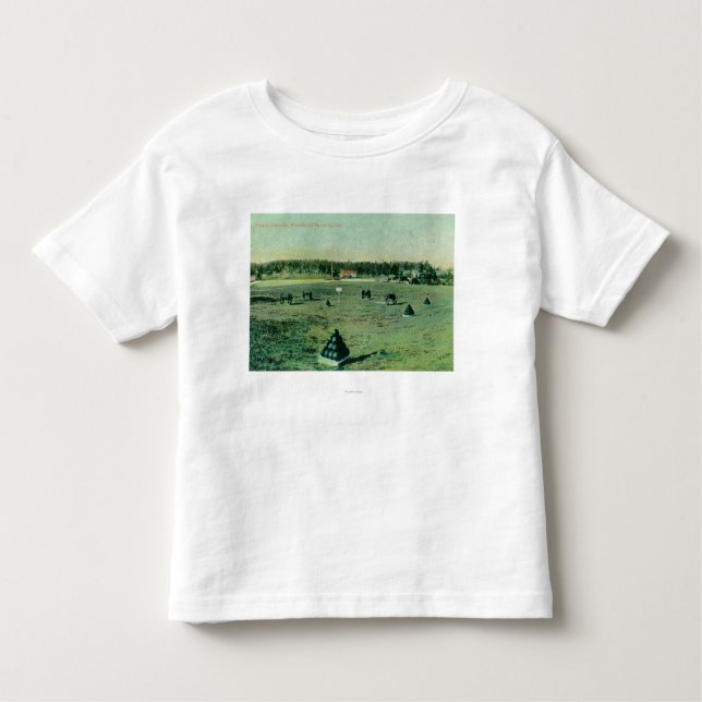T-shirt Pour Les Tous Petits Vue d'au sol de défilé chez le Presidio (Devant)