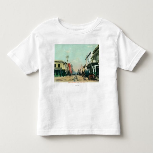 T-shirt Pour Les Tous Petits Vue d'AvenueSanta Pacifique Cruz, CA (Devant)
