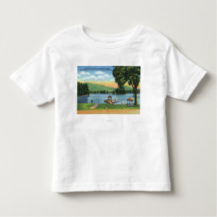 T-shirt Pour Les Tous Petits Vue de baie d'algonquin du mâle Mt et du bouton
