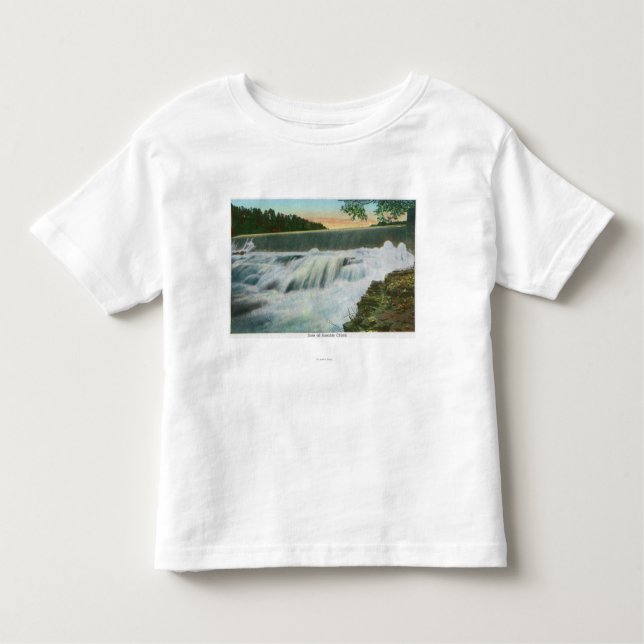 T-shirt Pour Les Tous Petits Vue de barrage à l'abîme d'Ausable (Devant)