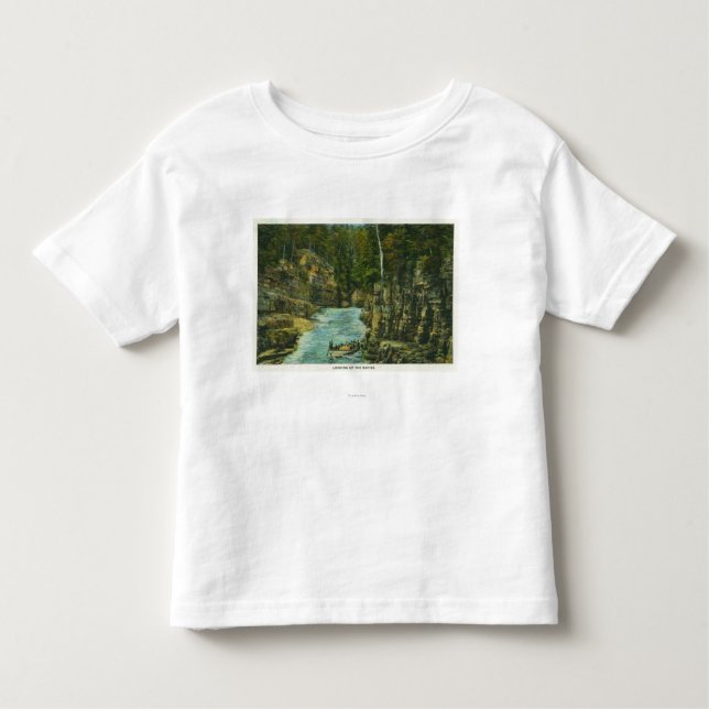 T-shirt Pour Les Tous Petits Vue de bateau recherchant la rapide (Devant)