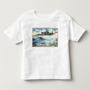 T-shirt Pour Les Tous Petits Vue de bord de mer d'avenue de vue de mer du surf