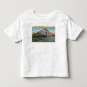 T-shirt Pour Les Tous Petits Vue de butte et de rivière de Malheur, Orégon