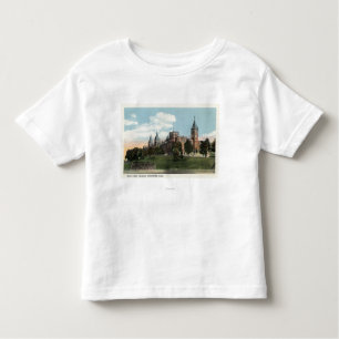 T-shirt Pour Les Tous Petits Vue de campus de l'université croisée sainte