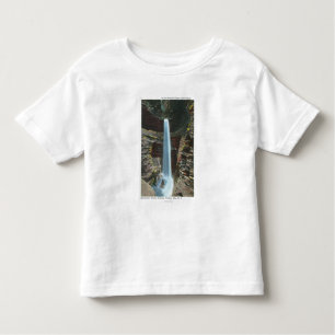 T-shirt Pour Les Tous Petits Vue de cascade spectaculaire de caverne