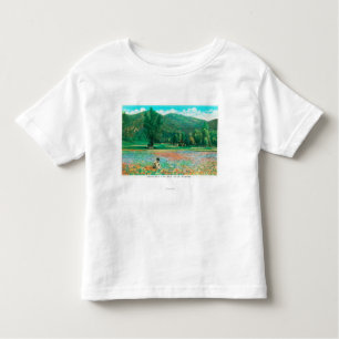 T-shirt Pour Les Tous Petits Vue de champ fleurissant