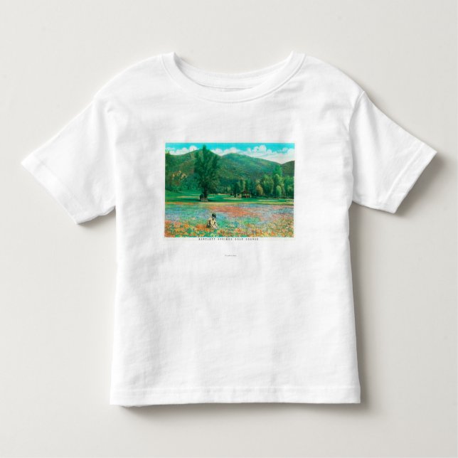 T-shirt Pour Les Tous Petits Vue de champ fleurissant (Devant)