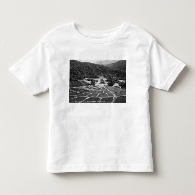 T-shirt Pour Les Tous Petits Vue de cuvette de Hollywood, la Californie (Devant)