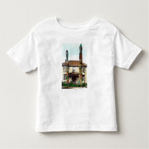 T-shirt Pour Les Tous Petits Vue de deux TotempolesWrangell, AK