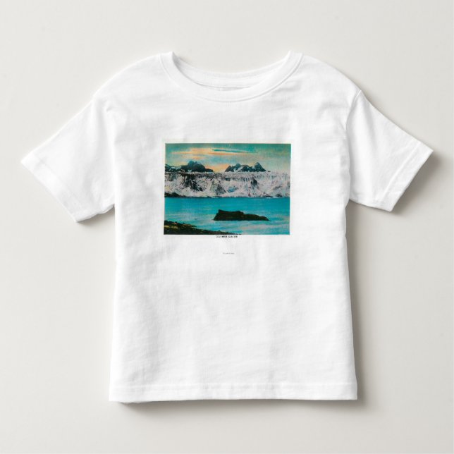 T-shirt Pour Les Tous Petits Vue de glacier de Colombie, Alaska (Devant)