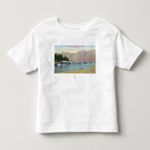 T-shirt Pour Les Tous Petits Vue de Howe Sound de vapeur des syndicats à l'îl