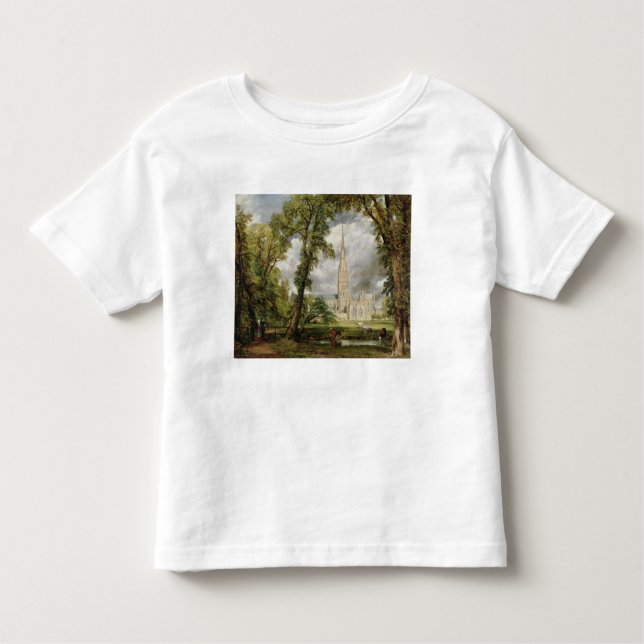 T-shirt Pour Les Tous Petits Vue de John Constable | de cathédrale de Salisbury (Devant)