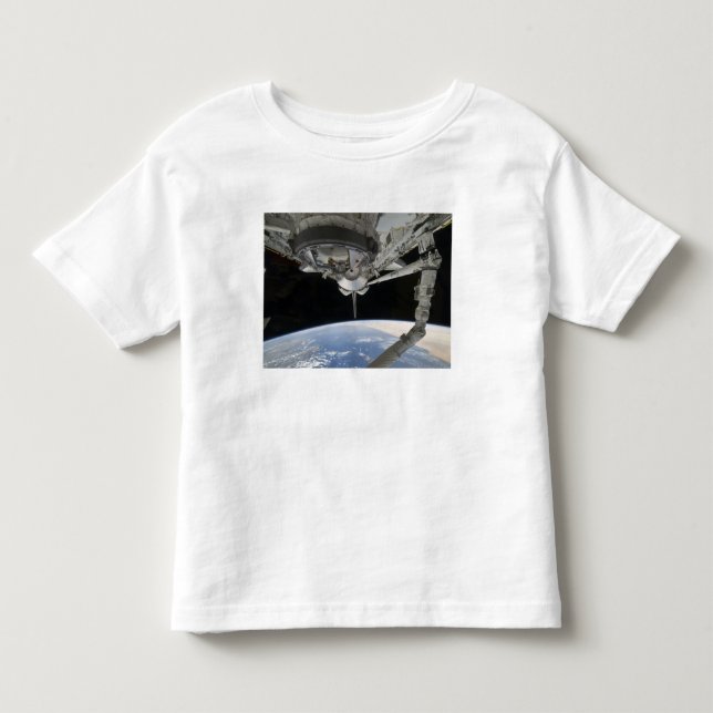 T-shirt Pour Les Tous Petits Vue de la découverte de la navette spatiale (Devant)