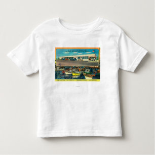 T-shirt Pour Les Tous Petits Vue de la grotte de poissons d'exposition