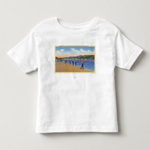 T-shirt Pour Les Tous Petits Vue de la pêche saumonée de pêcheurs