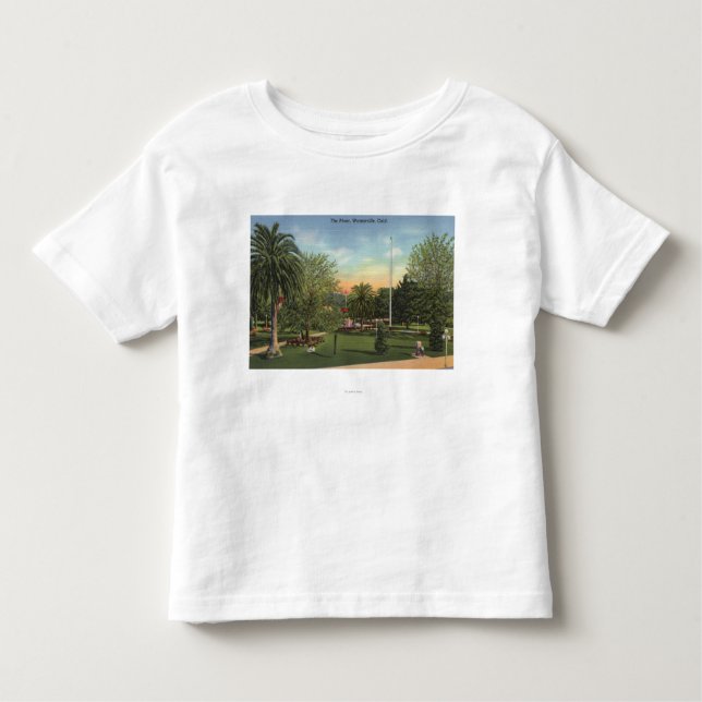 T-shirt Pour Les Tous Petits Vue de la plaza (Devant)