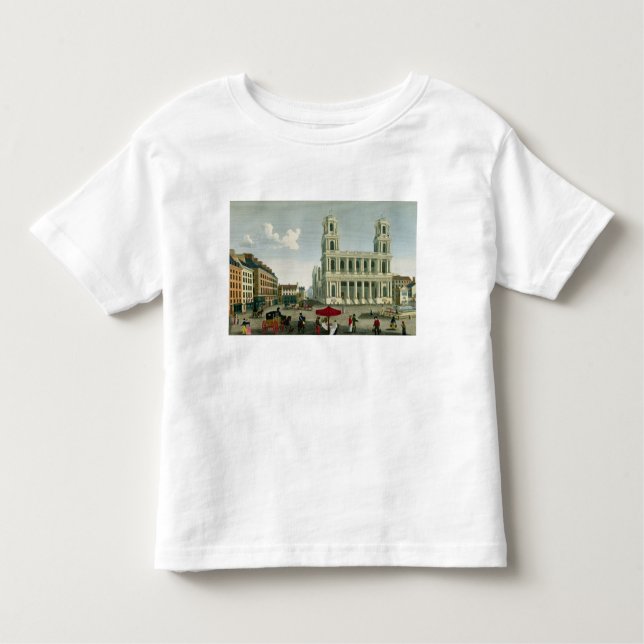 T-shirt Pour Les Tous Petits Vue de l'église du Saint-Sulpice (Devant)