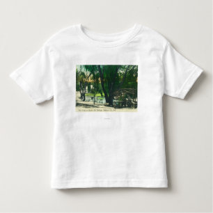 T-shirt Pour Les Tous Petits Vue de l'étang de Hot Springs