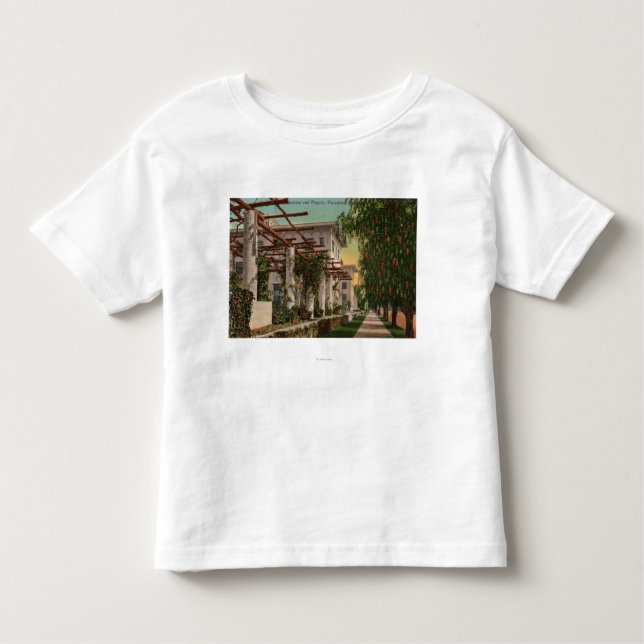 T-shirt Pour Les Tous Petits Vue de l'hôtel le Maryland et de pergola (Devant)