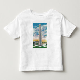 T-shirt Pour Les Tous Petits Vue de monument de colline de soute