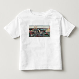T-shirt Pour Les Tous Petits Vue de Nihonbashi à Tokyo, c.1870